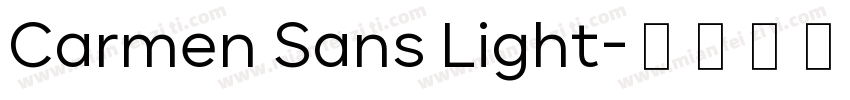 Carmen Sans Light字体转换